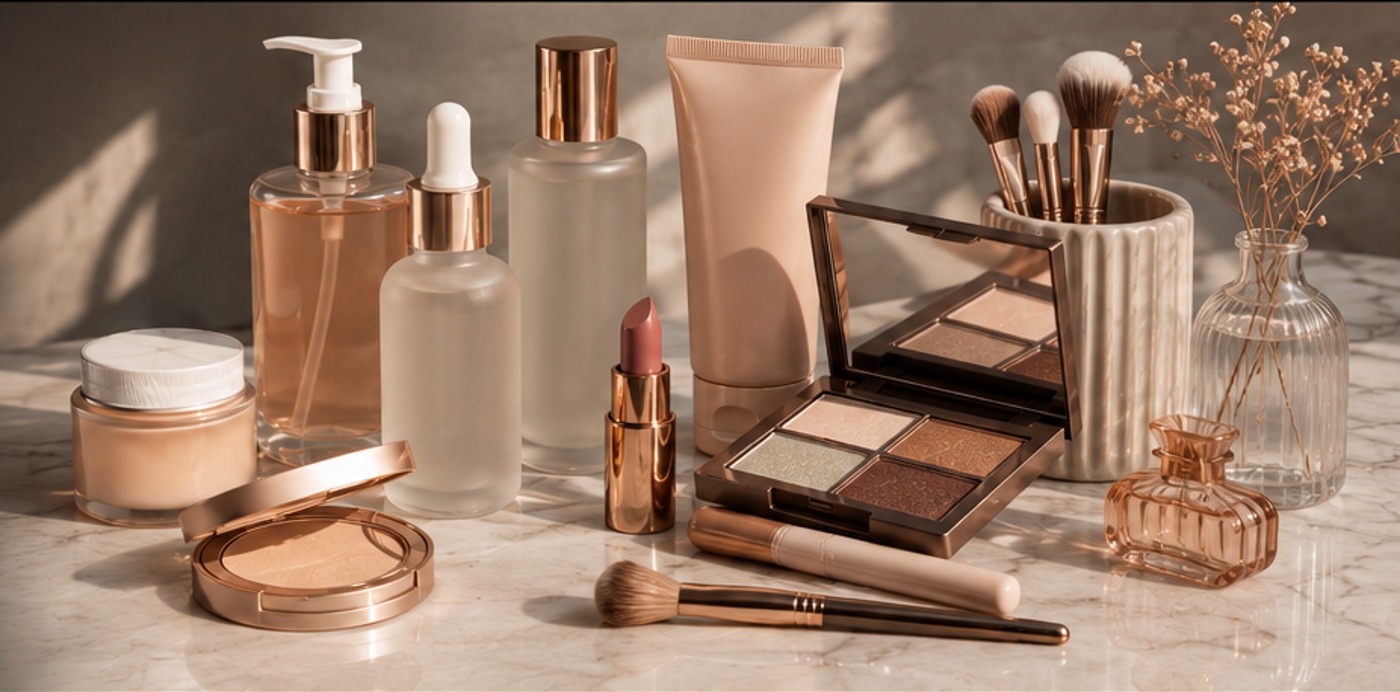 Productos de cosmética y accesorios de belleza sin marca